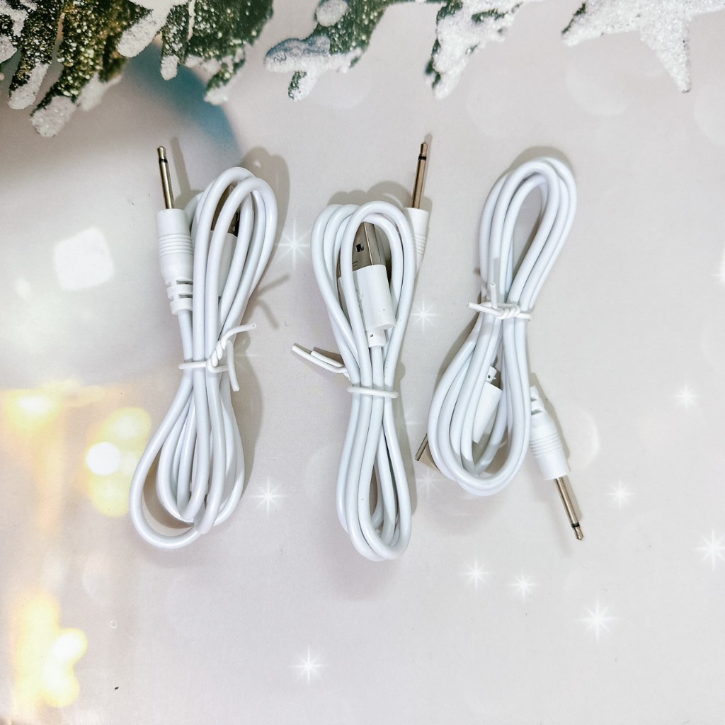 DÂY CÁP SẠC CHO MÁY RUNG, MASSAGE CHO NỮ.