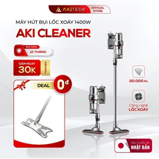 Máy Hút Bụi Có Dây Lốc Xoáy Cực Mạnh AKI CLEANER Lực Hút Siêu Mạnh 20000PA, Công Suất 1400W