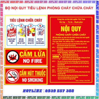 Bộ tiêu lệnh pccc gồm 4 tấm
