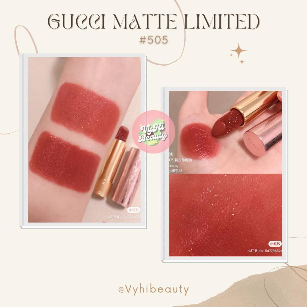 Son thỏi Gucci Rouge À Lèvres Mat nắp hồng limited