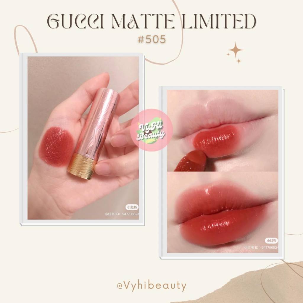 Son thỏi Gucci Rouge À Lèvres Mat nắp hồng limited