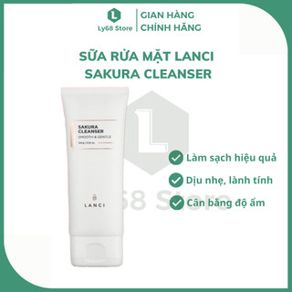 Sữa rửa mặt lanci dịu nhẹ, giúp da trắng sáng mịn màng, sạch sâu hợp mọi loại da 100ml