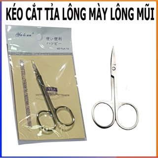 Kéo Tỉa Lông Mũi, Lông Mày, Mi Mắt nhỏ gọn, Kéo đầu nhọn tỉa lông mày, lông mi, lông mũi mini du lịch bỏ túi FERADO