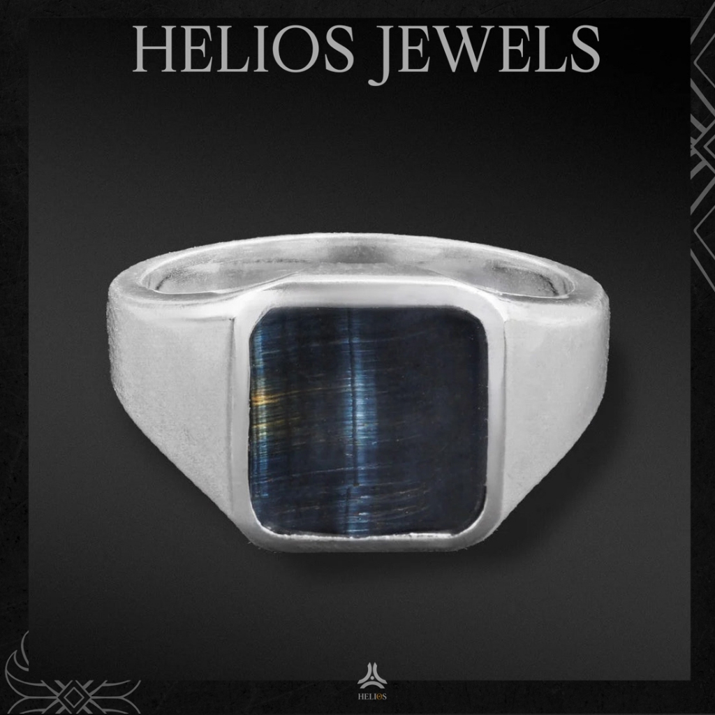 Nhẫn Bạc S925 Gentlemen Tiger Stone Ring Helios Silver Original