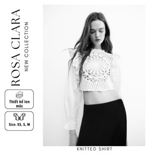 Áo len móc thời trang nữ thu đông, áo kiểu tay bèo hàng xuất xịn xuất dư Zara