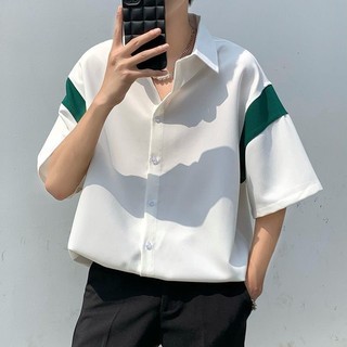 Áo Sơ Mi Unisex Kiểu Dáng Phong Cách Hàn Quốc
