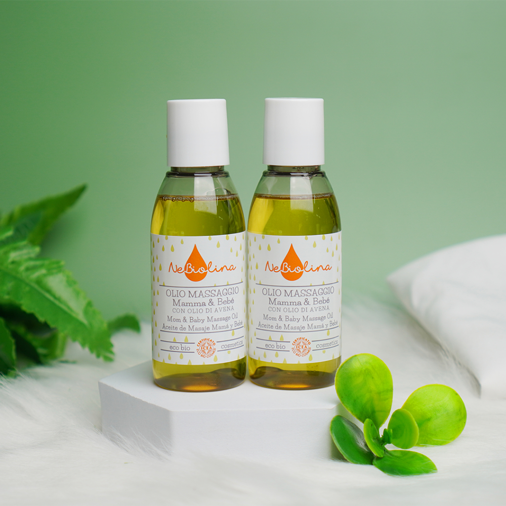 Tinh Dầu massage Nebiolina - Cho mẹ & bé làn da khỏe mạnh mịn màng