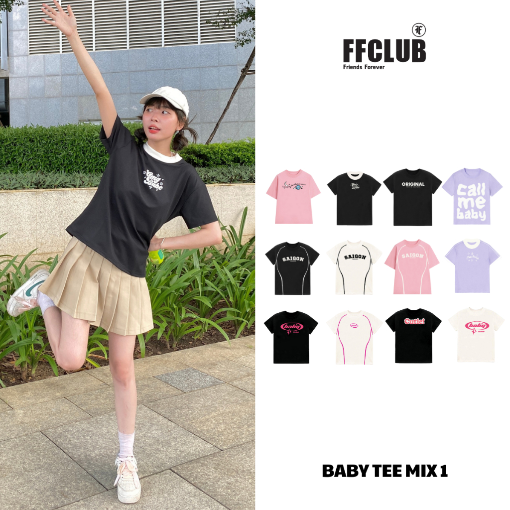 ÁO THUN BABY TEE FFCLUB MIX 1