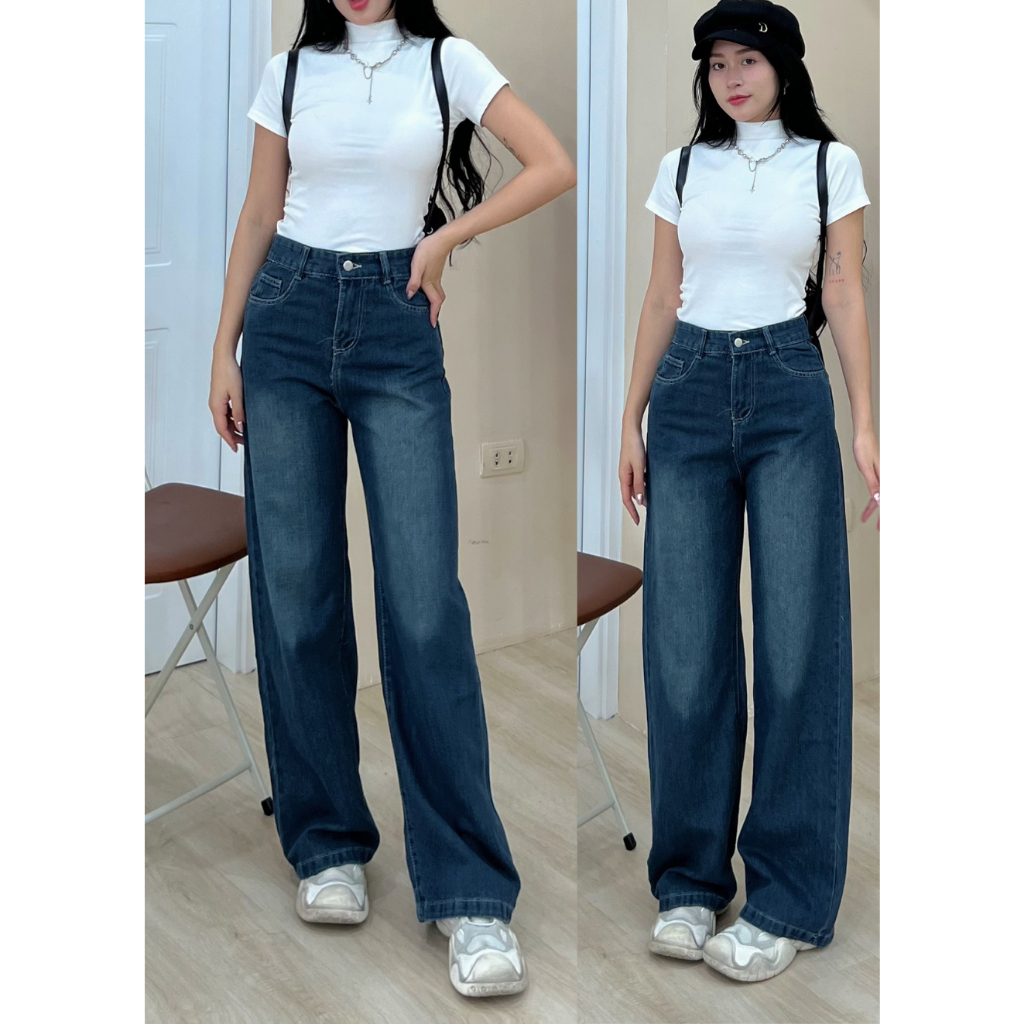 Quần jean suông unisex thời trang nam nữ mặc đôi - 247store.vn - Quanjean9001_P10