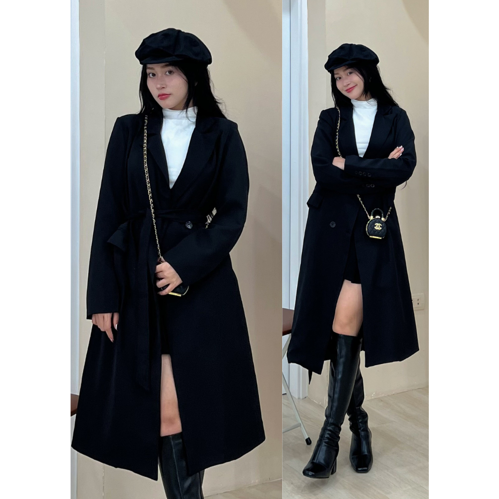 Áo vest dáng dài kèm đai phong cách hàn quốc- 247store.vn - Aomangtodangdai949_P6K7