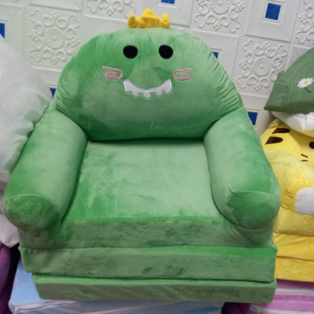 Ghế lười bông gập 3 tầng hình thú đáng yêu cho bé 50x120 loại 1