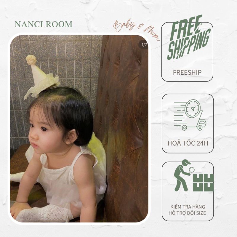 Kẹp nón mini tiểu công chúa happy birthday | Nanci room