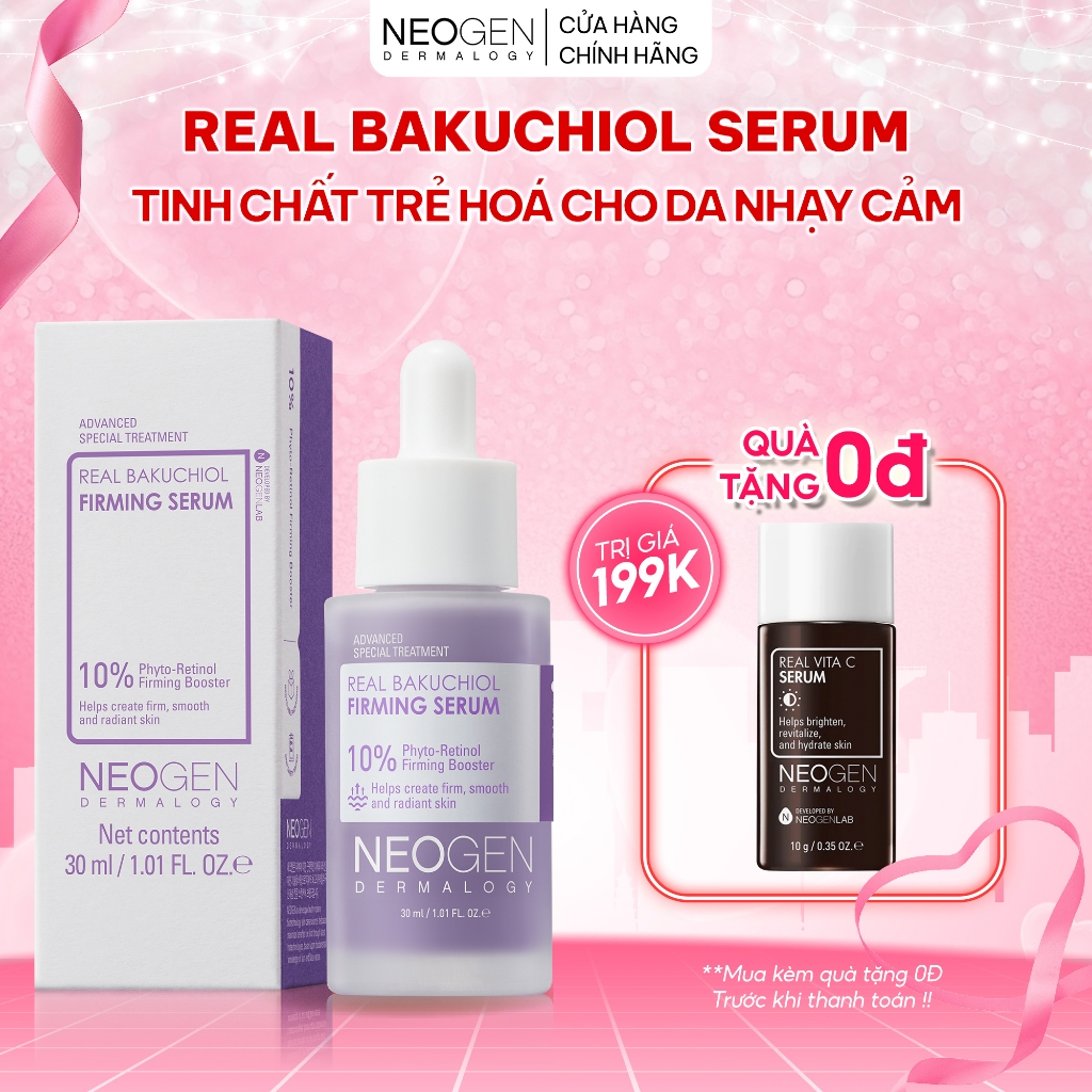 Huyết Thanh Trẻ Hoá Cho Da Nhạy Cảm Real Bakuchiol Firming Serum Neogen Dermalogy 30ml