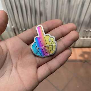 Logo titan fuckyou sẵn keo dán trang trí xe