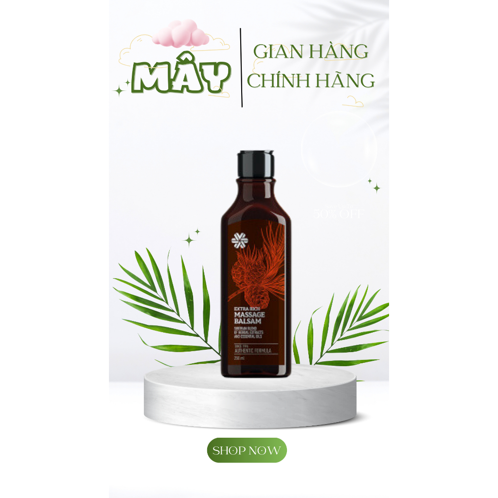 Dầu massage Balsam - Siberian Wellness - 250ml - Dầu thơm Siberian Pure Herbs Collection Extra Rich Massage Balsam