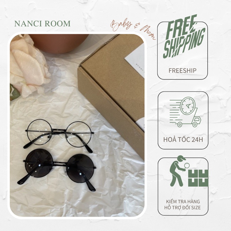 Mắt kính em bé tròn Nanci room