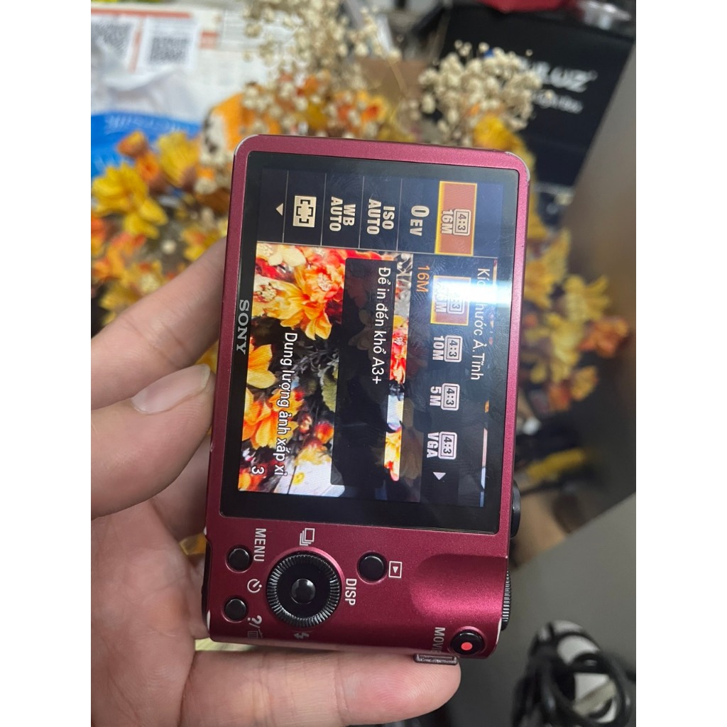 Máy ảnh Sony DSC HX7V có tiếng Việt