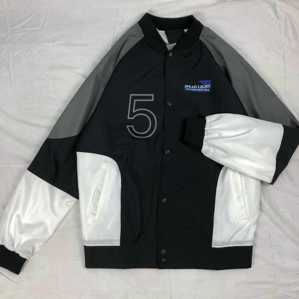 Áo Khoác Gió PHỐI MÀU SPEAR YOU Nam Nữ Vải Dù 2 Lớp Chống Nắng Cản Gió Form Rộng Unisex Màu Đen