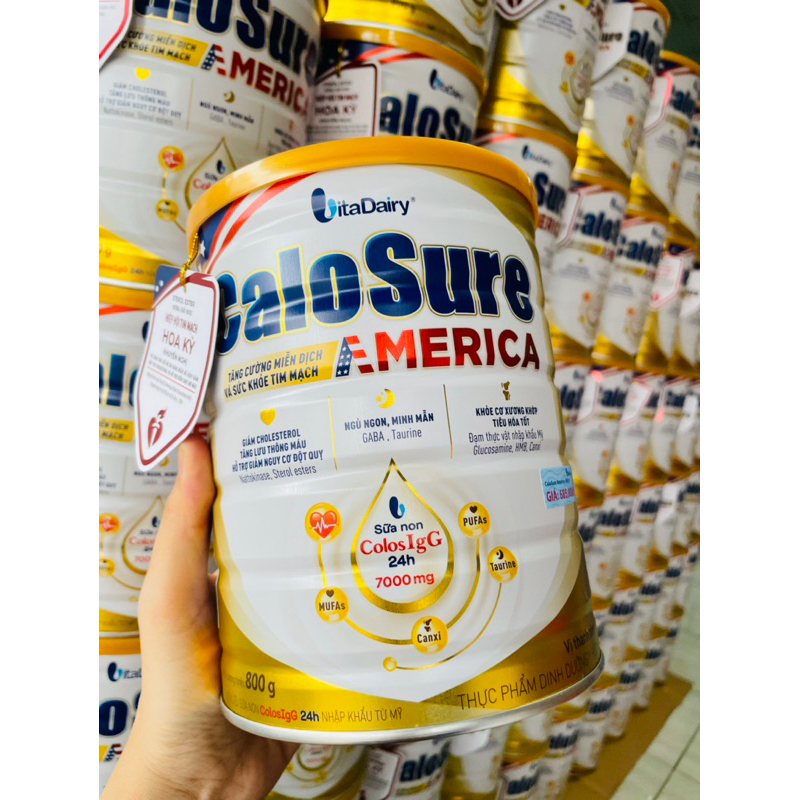 Sữa Bột Calosure AMERICA Tăng cường miễn dịch, Phòng ngừa đột quỵ