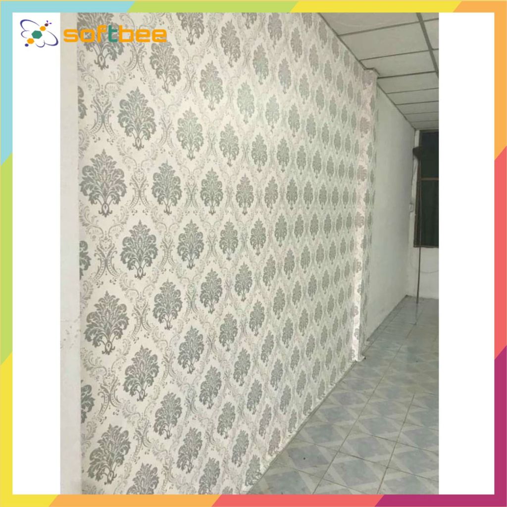 Giấy dán tường chất liệu decal chống thấm, kích thước 0.45m x 10m / cuộn, có sẵn keo mặt sau