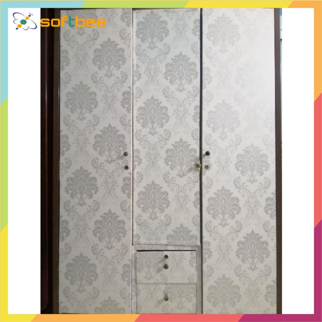 Giấy dán tường chất liệu decal chống thấm, kích thước 0.45m x 10m / cuộn, có sẵn keo mặt sau