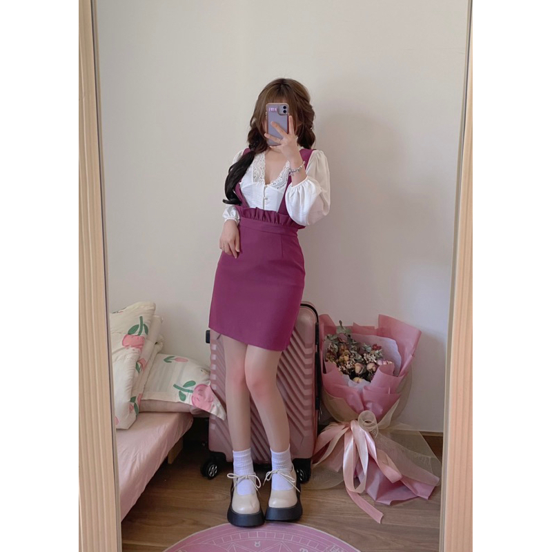 Sét áo và yếm tím