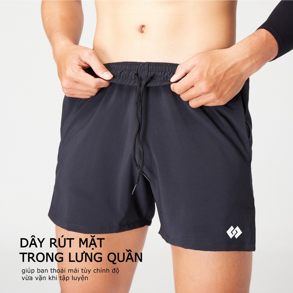 Quần Ngắn Thể Thao Tập Gym Chạy Bộ Chất Liệu Co Giãn Thoáng Khí Nhanh Khô GOOD GAME Essential