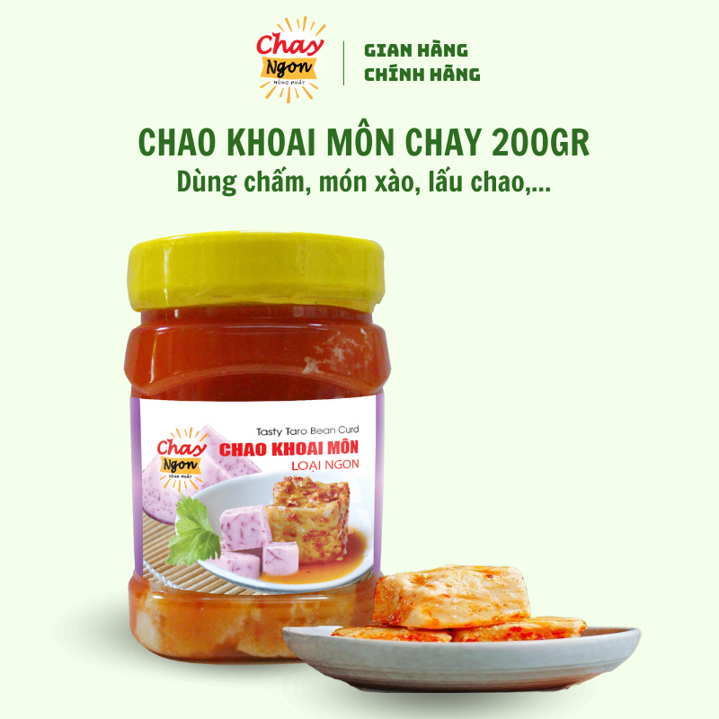 Chao Môn Chay Ngon Hùng Phát Hũ 200g