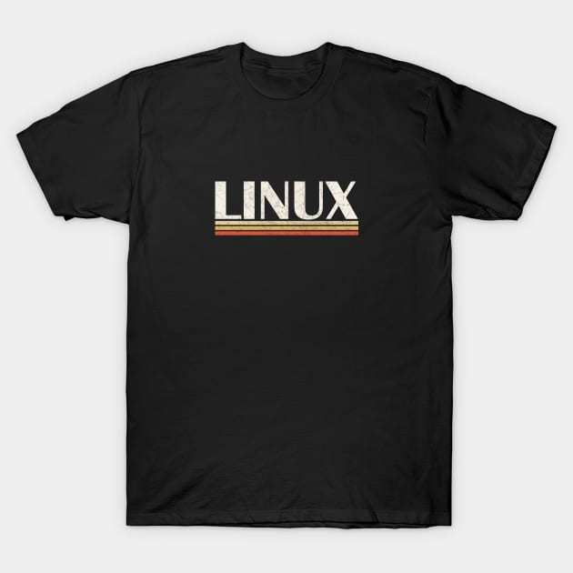 Áo thun Áo T-shirt chứng chỉ đa nhiệm cho công việc Linux vintage TShirt - TEE177