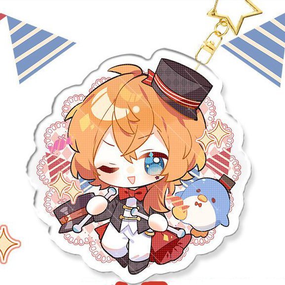 Móc khóa BUNGOU STRAY DOGS ver ẢO THUẬT GIA ver mica trong acrylic in hình anime chibi dễ thương xinh xắn