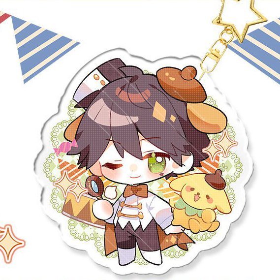 Móc khóa BUNGOU STRAY DOGS ver ẢO THUẬT GIA ver mica trong acrylic in hình anime chibi dễ thương xinh xắn