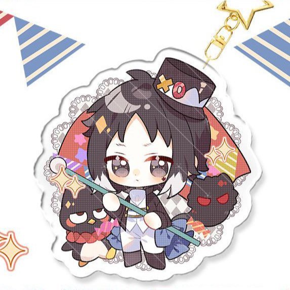 Móc khóa BUNGOU STRAY DOGS ver ẢO THUẬT GIA ver mica trong acrylic in hình anime chibi dễ thương xinh xắn