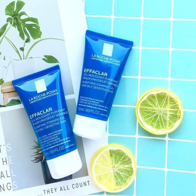 Sữa rửa mặt La Roche Posay 50ml - La Roche-Posay Effaclar Purifying Foaming dạng Gel cho da nhạy cảm