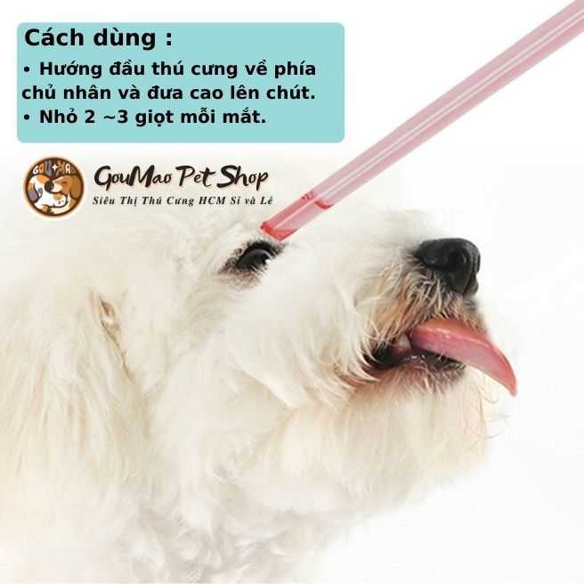 Yegbong - Nhỏ giảm tuyết lệ cho chó, giảm chảy nước mắt cho chó - Goumao pet.