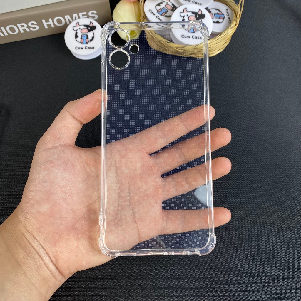 Ốp Samsung A05, A05s chống sốc silicon dẻo trong Cowcase | Vỏ điện thoại SS galaxy bảo vệ camera toàn diện TRON