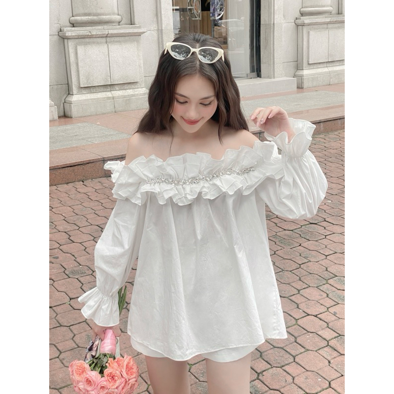 SÉT ÁO BẸT VAI + QUẦN SHORT - C05128