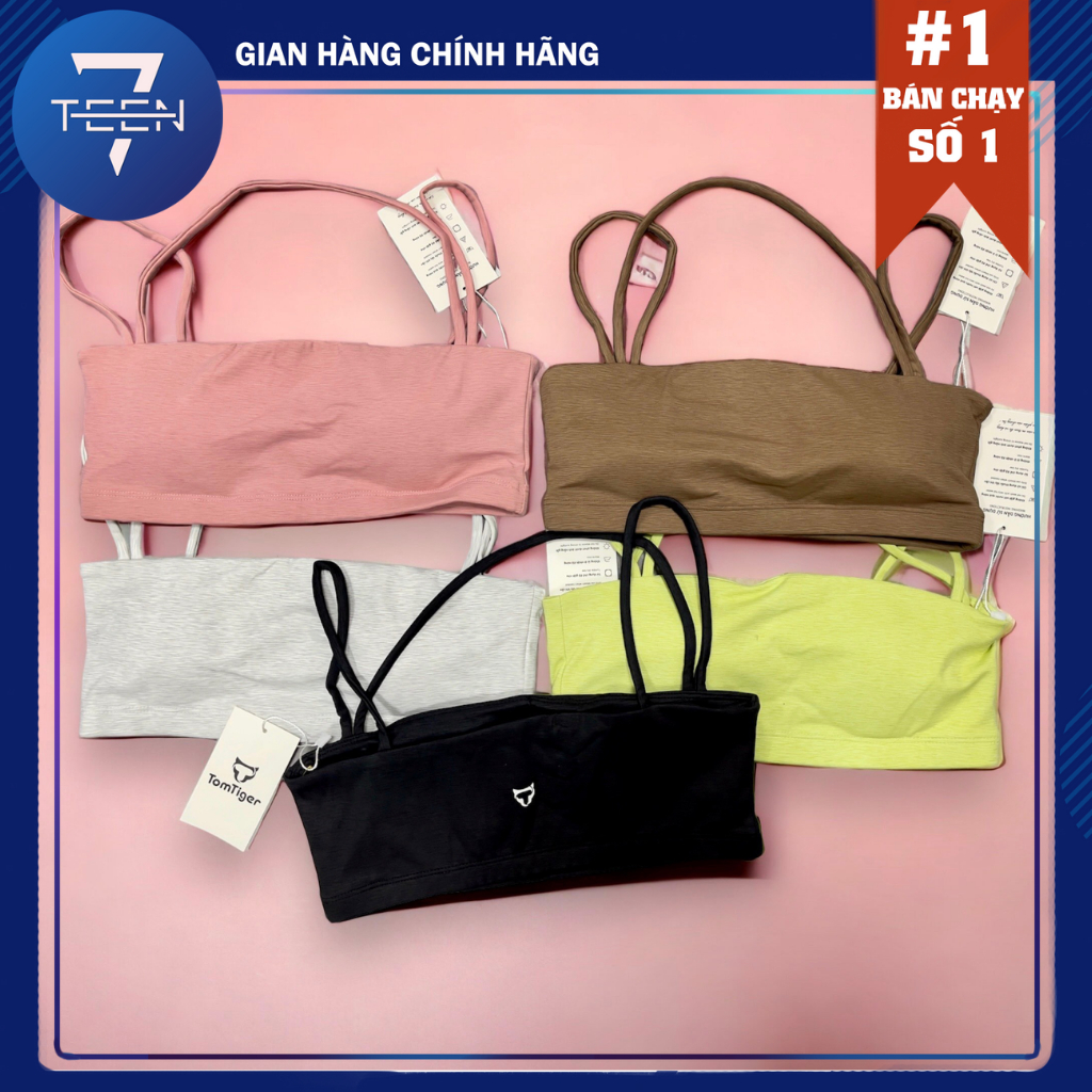 Bra Tom Tiger cup ngang dây chéo DYE 7teengym cao cấp