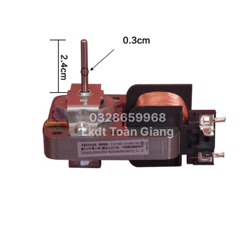 Mô-tơ  quạt của lò vi sóng loại 2chân
