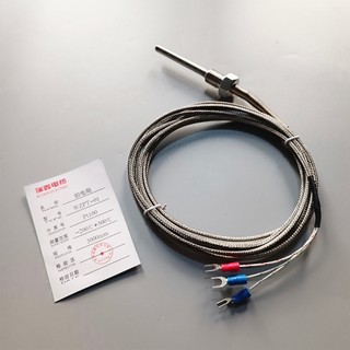 Can nhiệt, dây cảm biến nhiệt độ pt100 wzp-01 đầu dò phi 6 ren 1/4