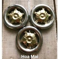 Vòng mẹc mai vàng trang trí phi 100 - phi 120 (Vòng inox trang trí cổng, ban công, hàng rào)