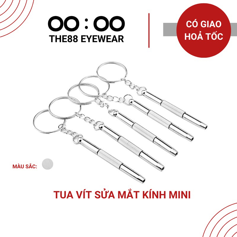 Tua vít sửa chữa kính THE88 đa năng 3 trong 1 kèm móc khoá - vặn ốc mắt kính, đồng hồ, điện thoại