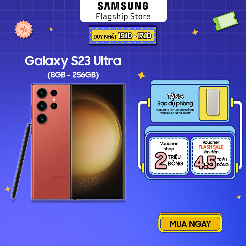Điện thoại Samsung Galaxy S23 Ultra 8GB/256GB - Độc Quyền Online