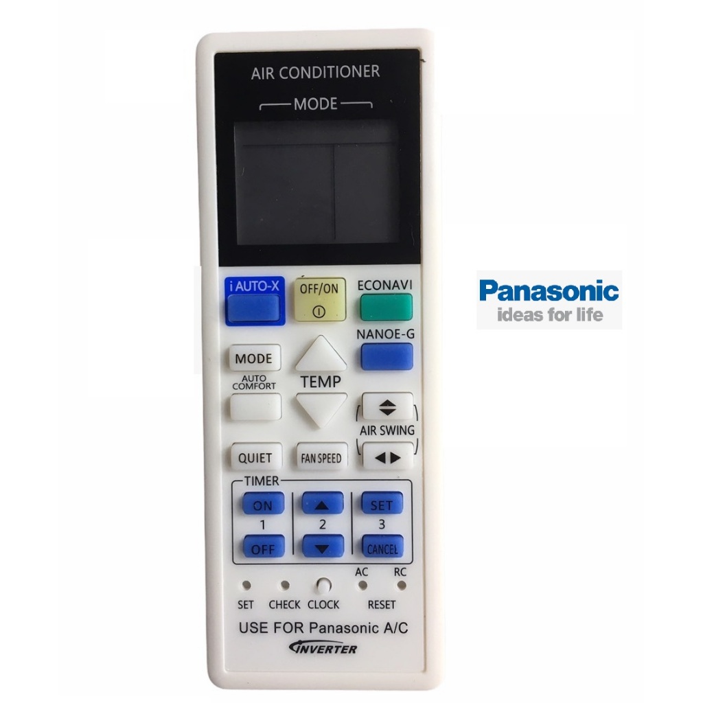 Remote điều hòa Panasonic có nút Auto-X 2 chiều inverter