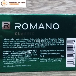 Xà bông cục Romano Classic 90g