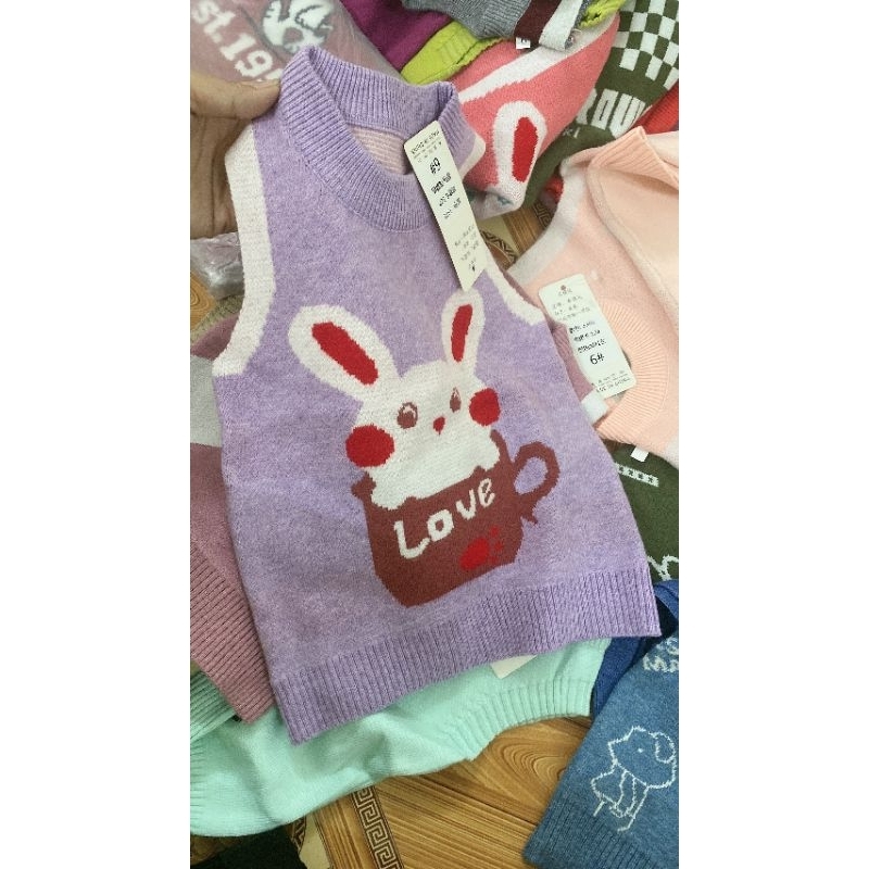 Áo gile len cho bé trai và gái Hàng Quảng Châu - Htrkid