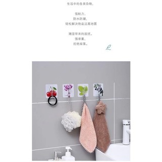 Móc dán tường siêu dính in hình 3D Độc Đáo