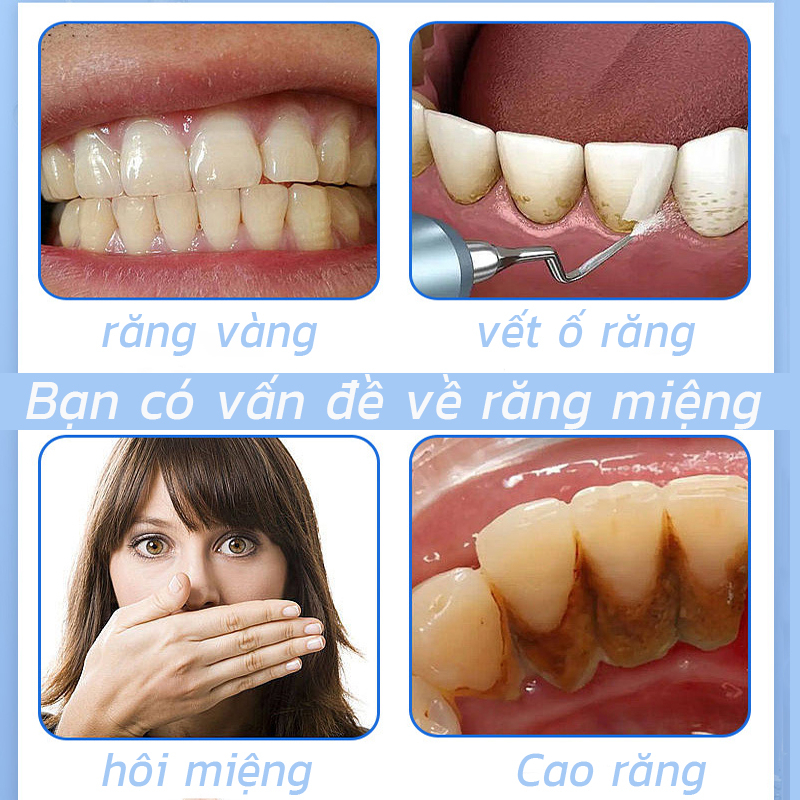 Bột làm trắng răng kem đánh răng nhanh chóng hết ố vàng cao răng khử mùi