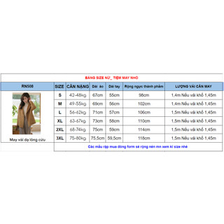 RN508_Rập giấy may áo dạ lông cừu nữ _RẬP GIẤY 1 LỚP