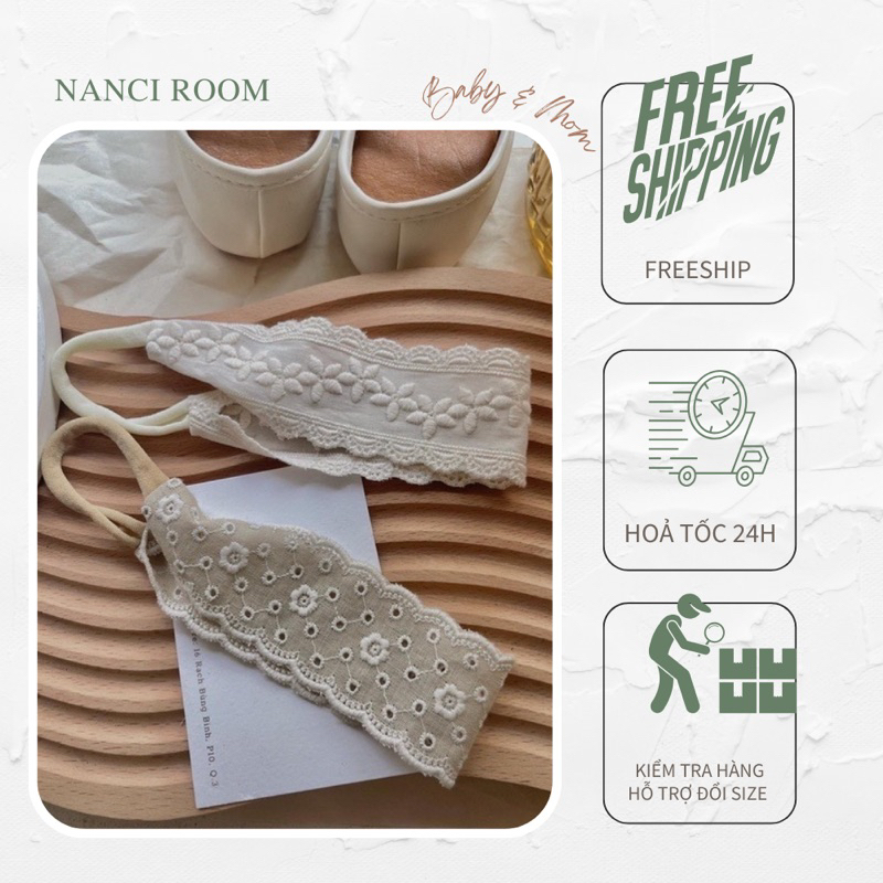 Băng đô ren handmade hàn Nanci room