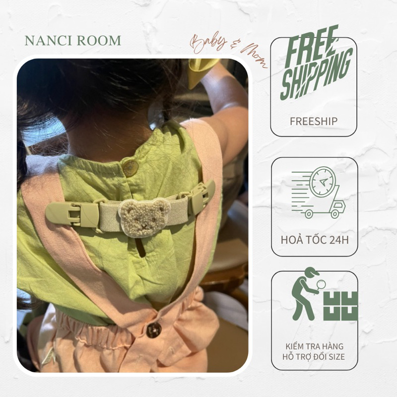 Kẹp cố định dây yếm em bé
